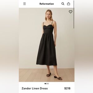 Reformation Zander Linen Dress